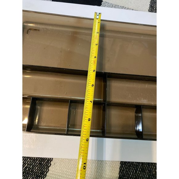 Vintage Brown Plastic Drawer Office Organizer - Picture 3 of 5